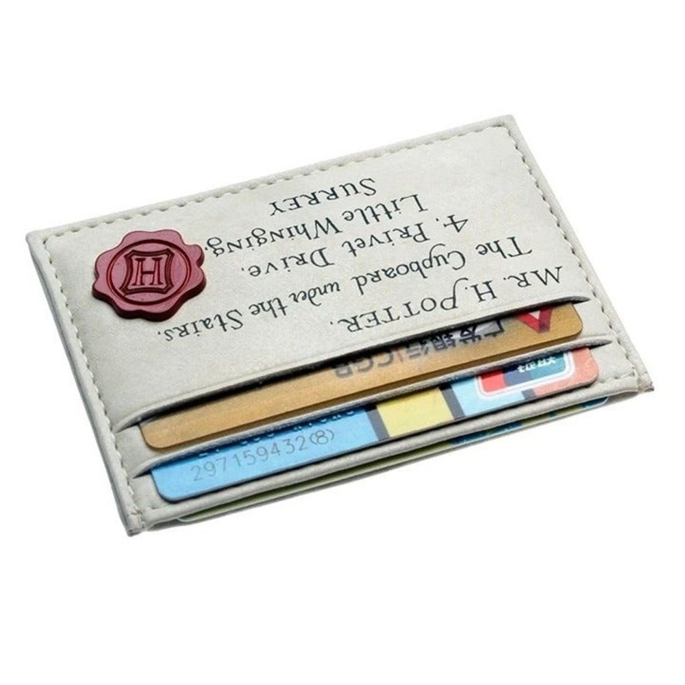 Harry Potter Card Holder Wallet Hogwarts Acceptance Letter w/ Seal Unisex NEW - Picture 5 of 6